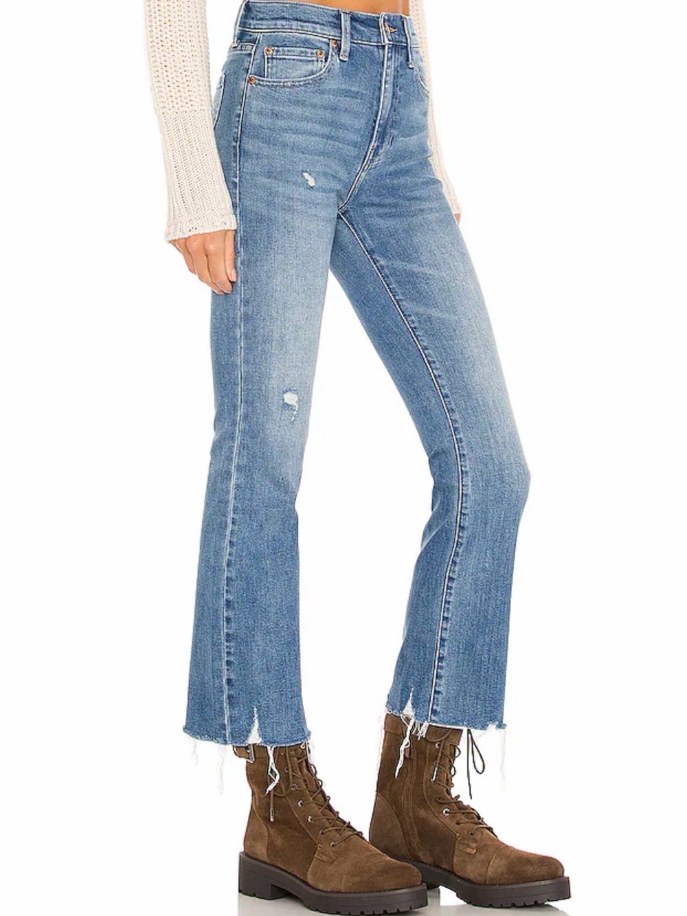 Pistola Lennon High Rise Cropped Boot Jeans in Zuma - Picture 2 of 6